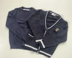 キッズ　ネイビー カーディガン　2点