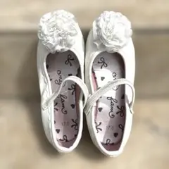 anyfam フラワー　シューズ　結婚式　発表会　17.0cm