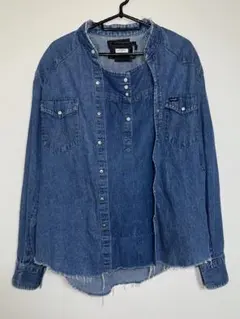 OLDPARK & Wrangler 再構築ボタンデニムシャツのサムネイル