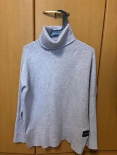 CALVIN KLEIN JEANS パープル タートルネックセーター