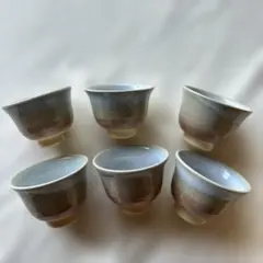 B95 佐藤輝尚 黒石窯 三島暦手 数茶碗 6客 共箱 茶道具 - メルカリ