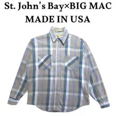 80s 90s St.Johns Bay×BIG MAC USA製ネルシャツ