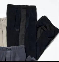 UNIQLO NEEDLES フリースワイドパンツ ブラック L