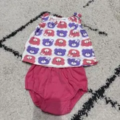 ベビー服 くま柄 トップス ブルマ セットのサムネイル