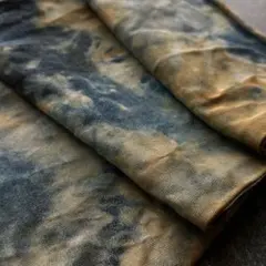 91 デニム コーヒー染め　ハギレ