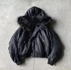 N2B flight bomber jacket N-2B all black