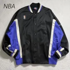 90s/NBA/スタジャン/ナイロンジャケット/刺繍ロゴ/オーバーサイズ/Lのサムネイル