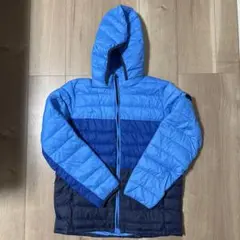 GAP フード取り外し可能中綿コート 青/紺