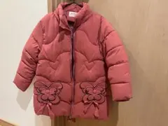 ジャケット　中綿コート アウター　ピンク　ハート 蝶　110 120