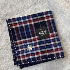 POLO チェック柄 ハンカチ 約25cm x 25cmのサムネイル