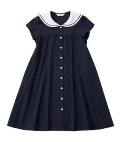 ♡ショパン♡美品　セーラーAラインワンピース　160 ネイビーCHOPIN 半袖