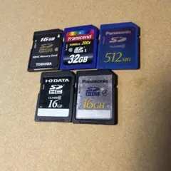 SDカード 16GB 32GB 512MB まとめ売り