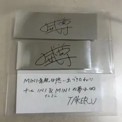 INI XQUARE MASTERPIECE 落下物 銀テ 藤牧京介