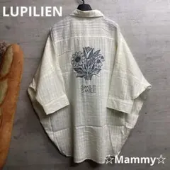 ルピリアン　バックプリント　刺繍　前開き　ブラウス　はおりもの　胸ポケット付き♪のサムネイル