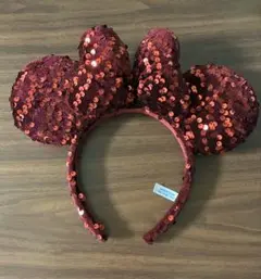 東京ディズニーリゾート カチューシャ スパンコール ボルドーのサムネイル