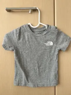 THE NORTH FACE キッズTシャツ グレー 半袖 ロゴ 80