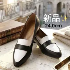 【新品・現行品】LiBERTYDOLL バイカラーゴールドラインローファー 38