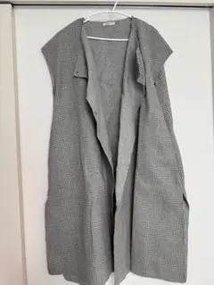 美品 yori グレンチェックジレ ヨリ　ベスト グレンチェックジレ yori ベスト ジレ yori ヨリ 19AW グレン