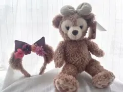 ダッフィー ぬいぐるみとヘアバンドセット