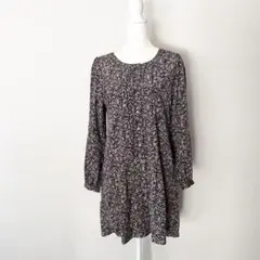 【美品】アパートバイローリーズ 花柄チュニックブラウス Lサイズ