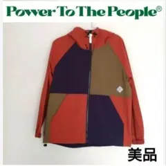 【美品】マウンテンパーカー　レディース　M　フード付き　パワートゥーザピープル
