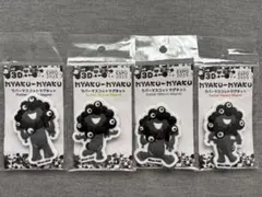 【新品】黒ミャクミャク 3Dラバーマスコットマグネット4つセット　万博　2025