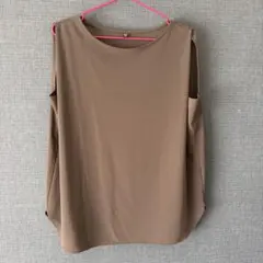 UNIQLO ノースリーブシャツ XL グレージュ