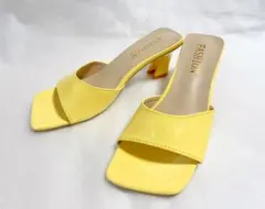 新品未使用　スクエアトゥ　シンプル　ミュールサンダル