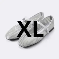 gu メッシュメリージェーンシューズ シルバー XL