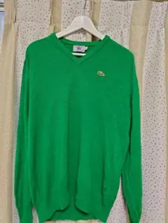 【IZODラコステ】70s ヴィンテージ　Vネックニット