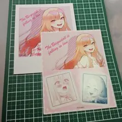 に*ん様 着せ恋展 フォト風カード＆ステッカーセット 喜多川海夢 ピンクコーデ