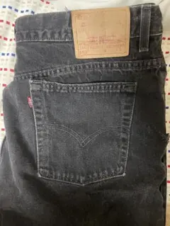 LEVI'Sリーバイス 550ブラックジーンズ デニムパンツ 黒 古着