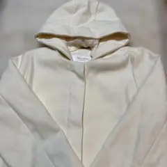 可愛い❤️chocol raffine robeホワイトフード取外し可能コート