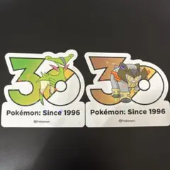 韓国 ポケモン 30周年ロゴ ステッカー メラルバ ウルガモス - メルカリ