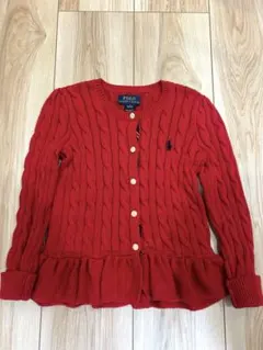 Polo Ralph Lauren 赤 カーディガン 120cm キッズ　こども