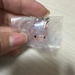 マイメロディ クリア クリスタル ミニチュア キーホルダー