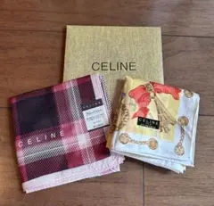 【新品未使用】CELINEセリーヌ ハンカチ 2枚セット