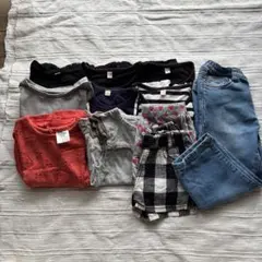 子供服　まとめ売り　11点セット　95 Tシャツ　パンツ　女の子