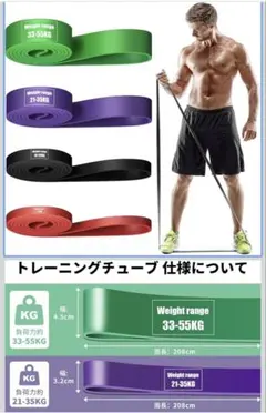 TheFitLife トレーニング　チューブ　筋トレ　懸垂