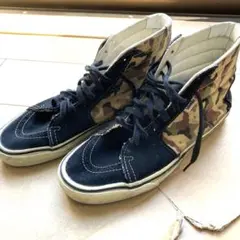 90sVans USA　スケートハイ　迷彩　27.5cm〜28cm