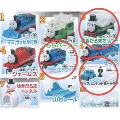 カプセルプラレール 雪の中のおおはしゃぎ編　3種セット