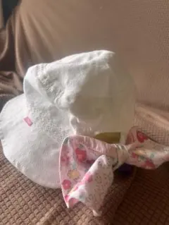 ミキハウス　花柄リボン付き帽子【Mサイズ】のサムネイル