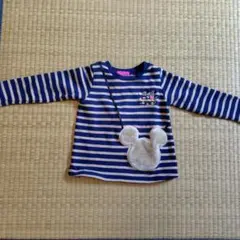 東京ディズニーリゾート トレーナー 100cm ボーダーネイビー