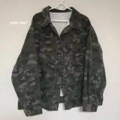 迷彩 オーバーサイズデニムジャケット