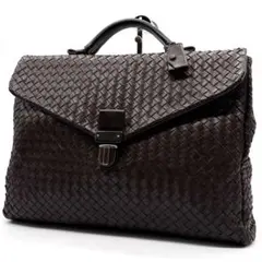 BOTTEGA VENETA ビジネスバッグ ダークブラウン - メルカリ