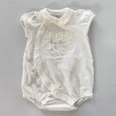 メゾピアノ ロンパース 花柄　リボン　70cm