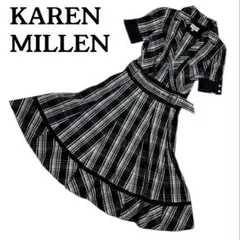 【ロンドン購入】イギリス KAREN MILLEN フレアワンピース　ワンピース