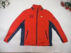 100939 CUTTER&BUCK ジップアップジャケット　赤Ｘ紺　LL