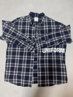 2026年最新】uniform experiment 柄：チェック メンズ ネルシャツの