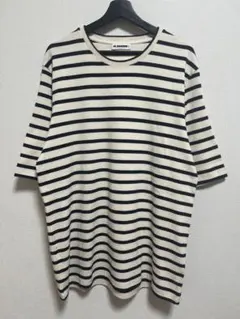 JIL SANDER＋ ジルサンダー　24SS ボーダークルーネックTシャツ